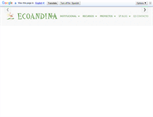 Tablet Screenshot of ecoandina.org